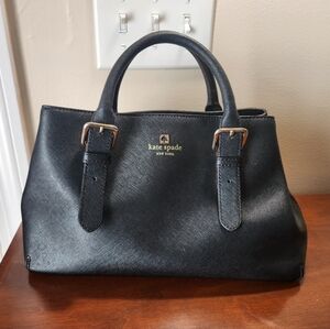 kate spade New York Black Saffiano Leather Handbag